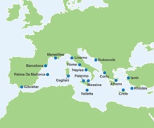  - Carnival Europe Region Map